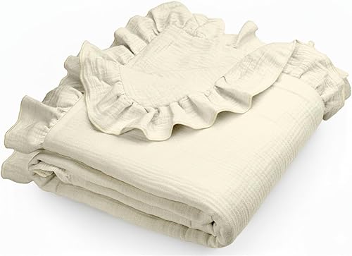 Miniatura 35 de meowcards Mantas de muselina para envolver al bebé, mantas unisex para bebés niños y niñas, grandes 47 x 47 pulgadas, mantas de recepción Boho