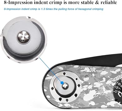 JRready Crimping Tool KIT JST1162-ASF1 M22520 1 01 crimper NEW ASF1 Adjustable solid contacts Crimper for Wire Range 12 to 26 AWG wire for Electrical connector and Wiring Systems repair Accessory