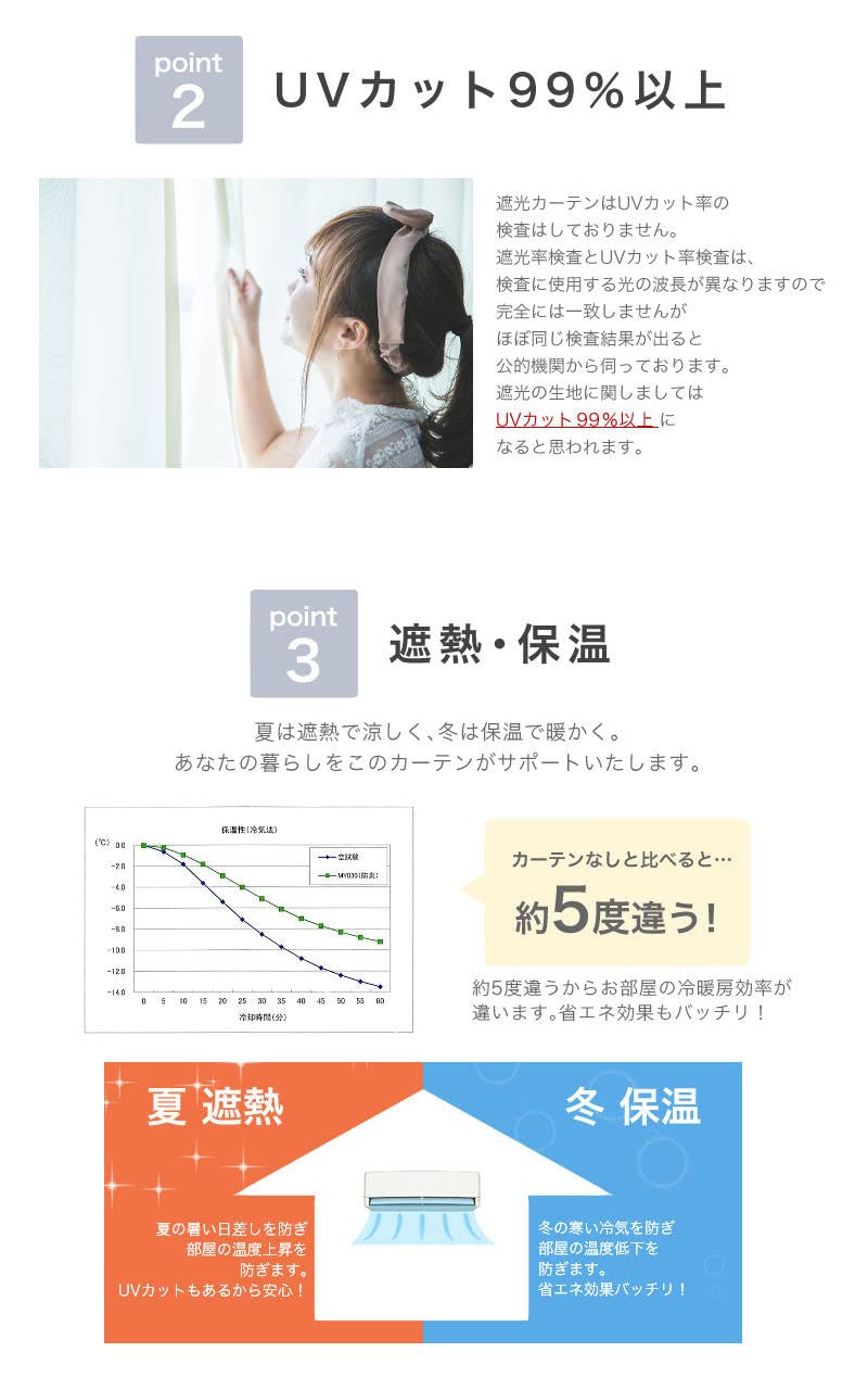 curtain-fabfun カーテン 1級 遮光 190cm丈 2枚組 断熱 Amazon｜curtain-fabfun カーテン 1級 遮光 190cm丈 2枚組 断熱 保温