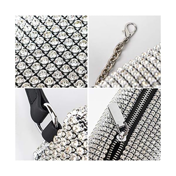 Bling Bling Crystals Evening Clutch Bag for Women Girls Sparkling Crossbody Bag Wedding Prom Party Club Purses Handbags - Image 6