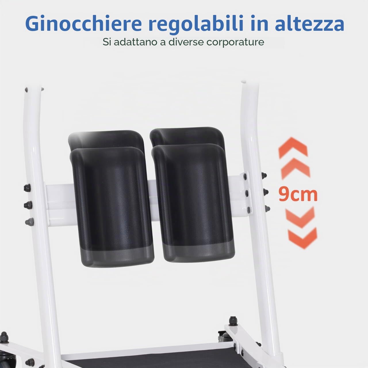 M MCombo sollevatore con cintura di trasferimento, aiuto per alzarsi dal letto per anziani, assistenza trasferimento 180KG, STA447BK