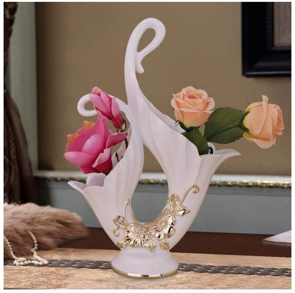Vase en résine moderne MU décoration maison salon fleur séchée pot minimaliste