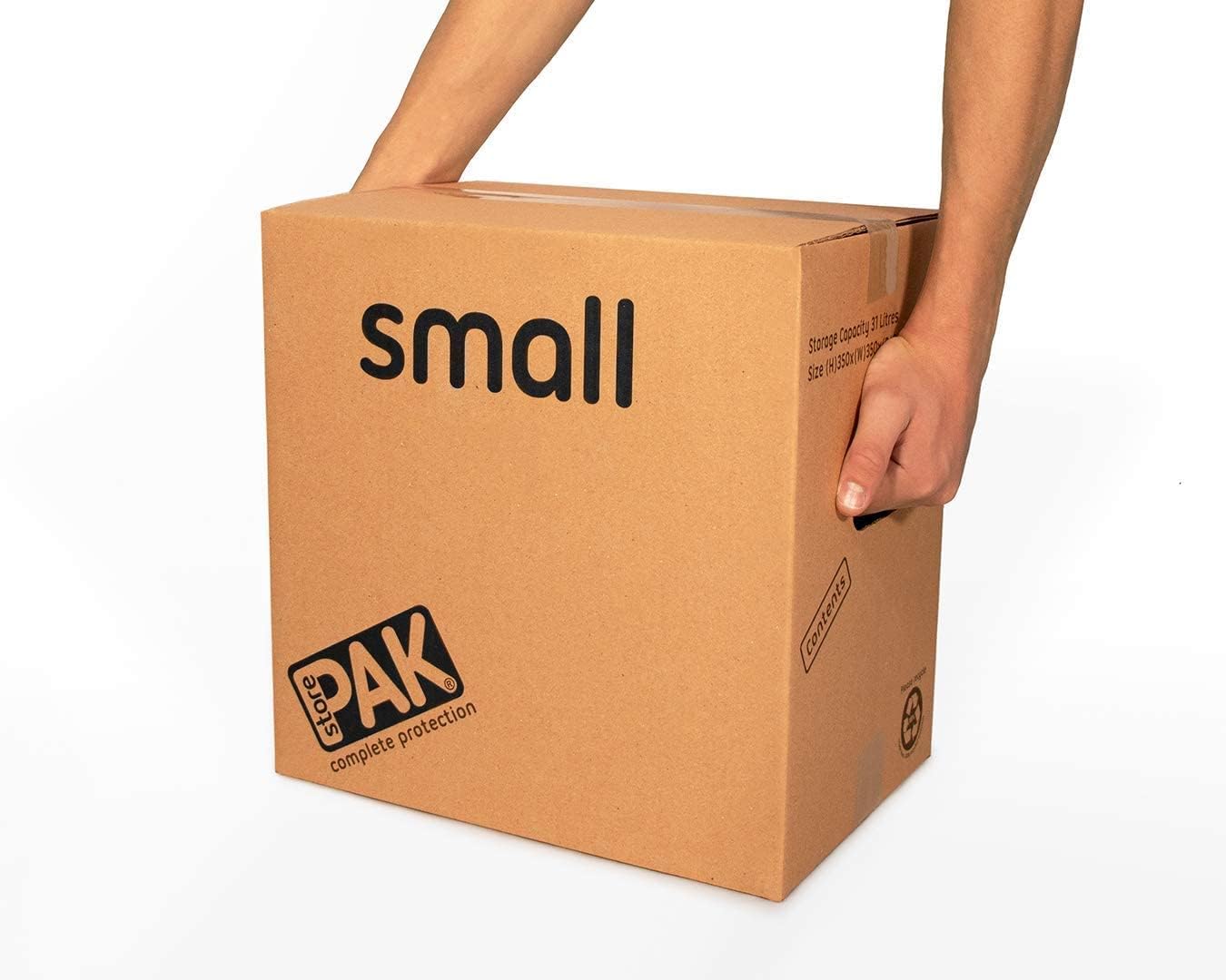 StorePAK Strong Boxes with Carry Handles - Pack of 7 Small Storage Boxes (30 Litres) - Durable, Recycled, and Easy-to-Use