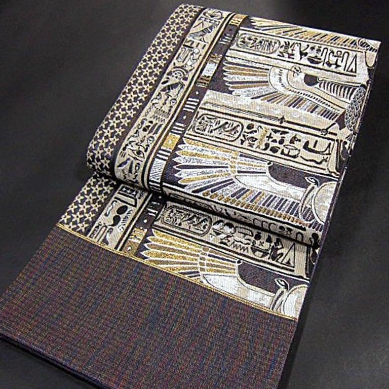 新品　西陣織高級袋帯　デンデラ神殿複合体遺跡の天井画【綿芯御仕立付】 Amazon.co.jp: 西陣織高級袋帯 デンデラ神殿複合体遺跡天井画綿