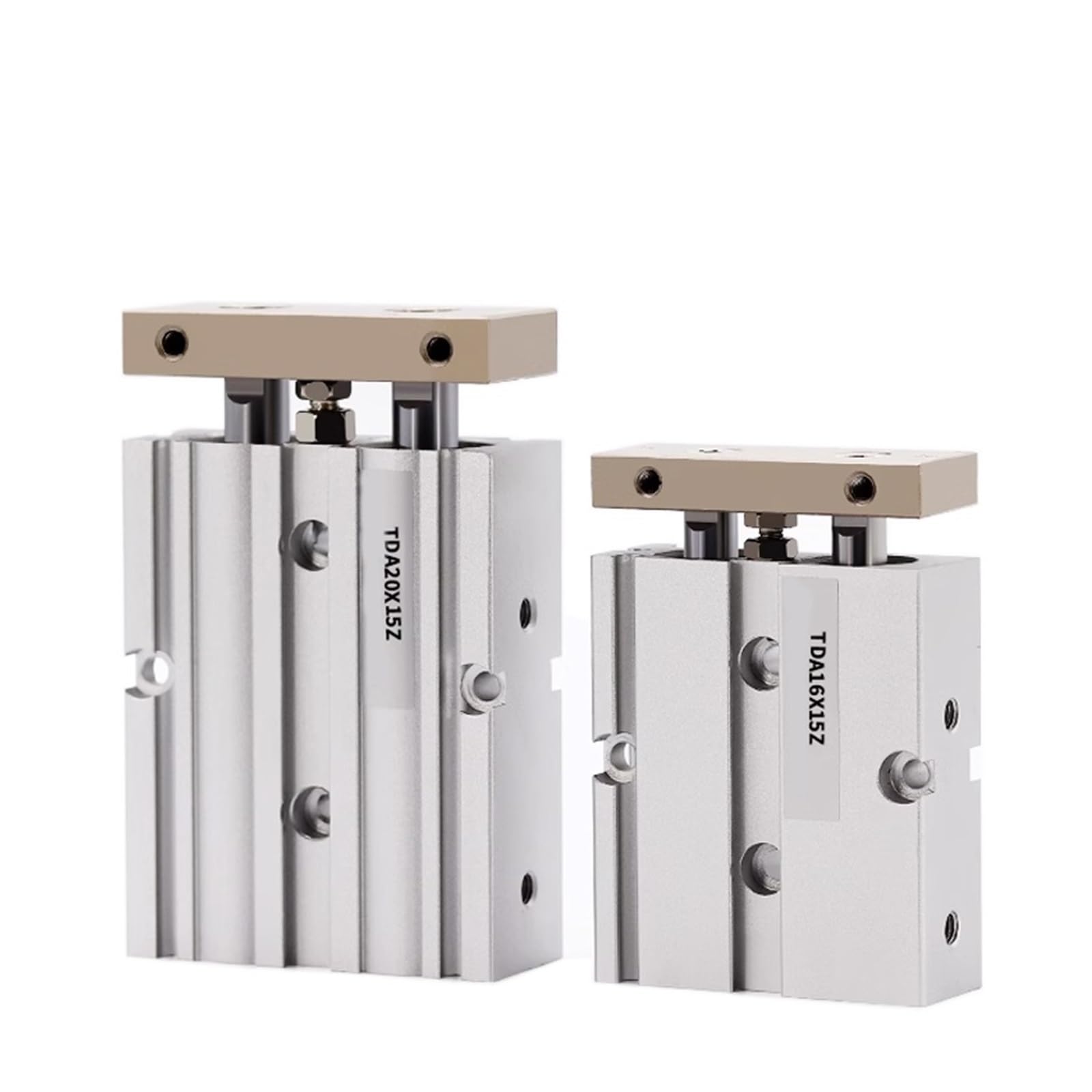 RCGKNNMUZ Double Shaft Rod Cylinder Small Pneumatic TN10/16/20/25/32-15X50X70X100S(Stroke 75mm,Bore 16mm)