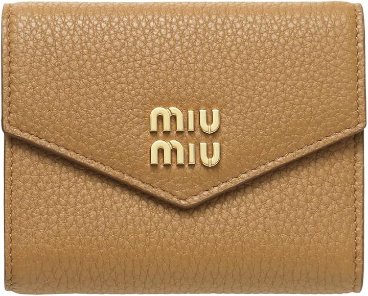 miu miu ブラウン 三つ折り財布