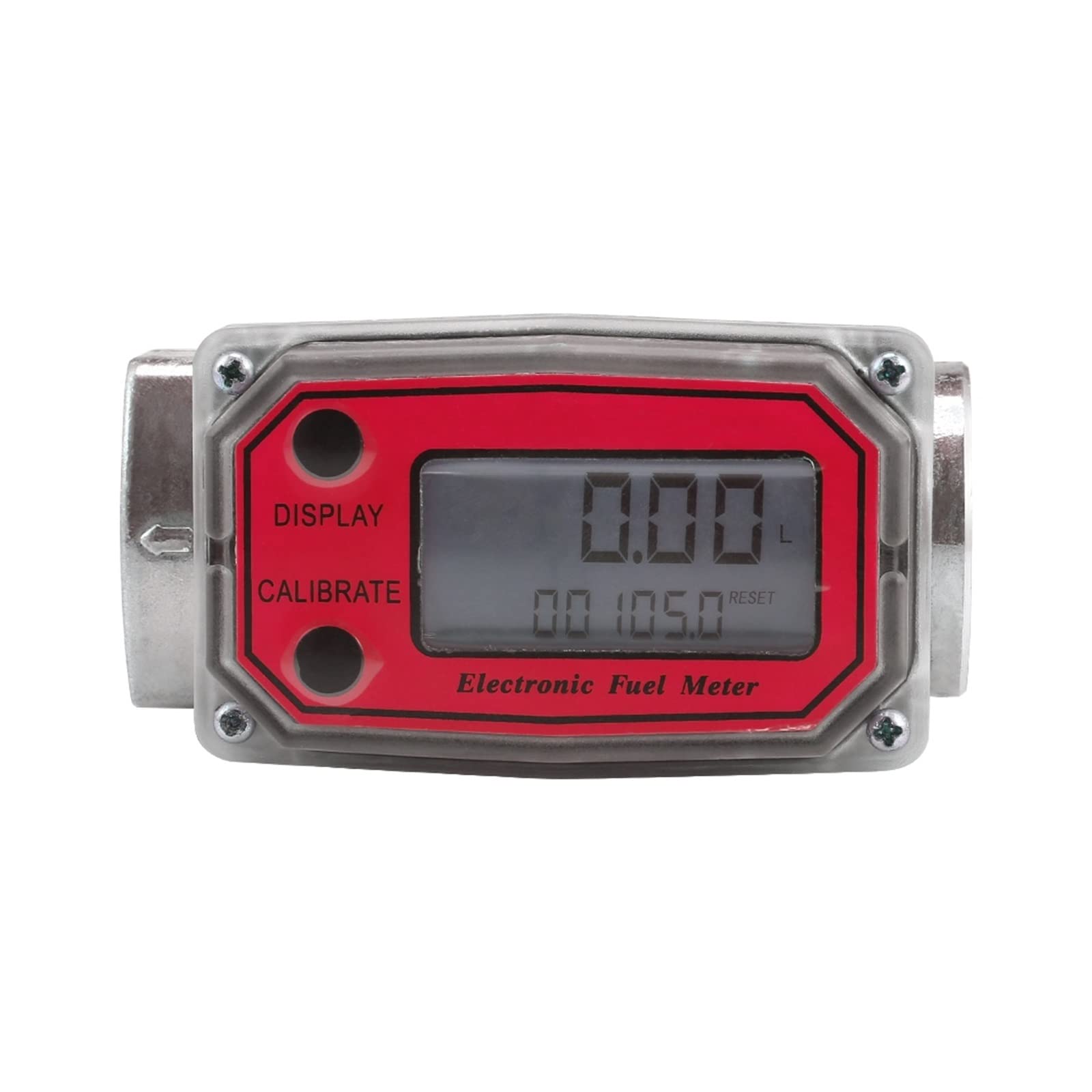 MKHJKIOII 25 Digital Flow Meter for Measuring Gasoline Kerosene(Rosso)