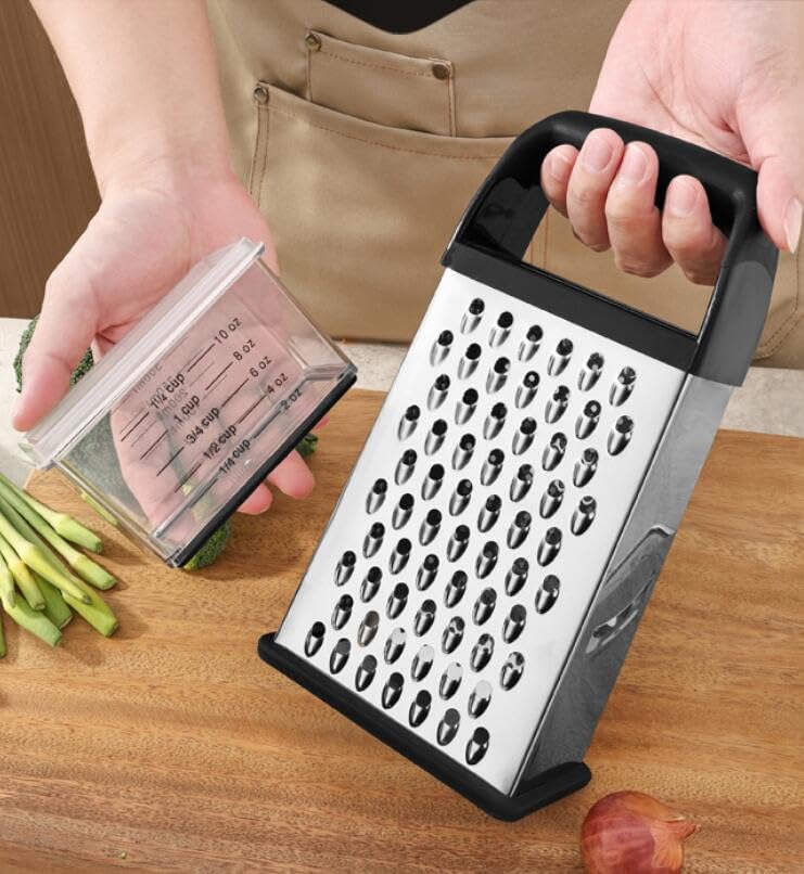 Rallador de queso de acero inoxidable con contenedor miniatura 2