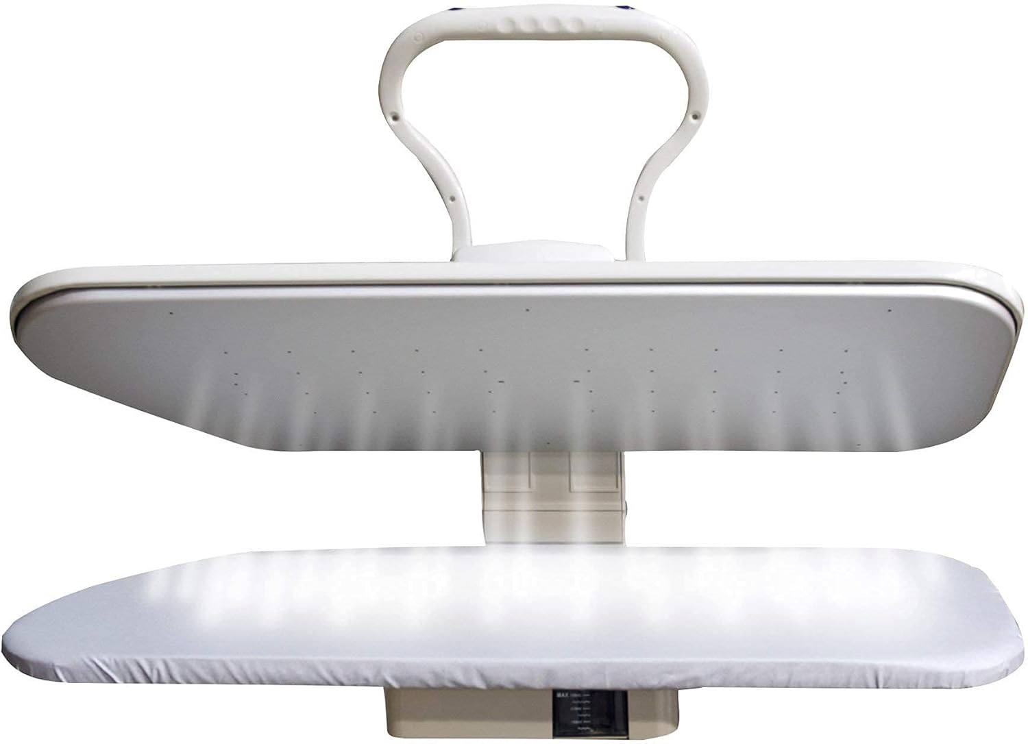 Oversized 35.5" Iron Press with Custom Stand Delivers 100 Lbs. of Pressing Pressure with Multiple Steam and Temperature Settings