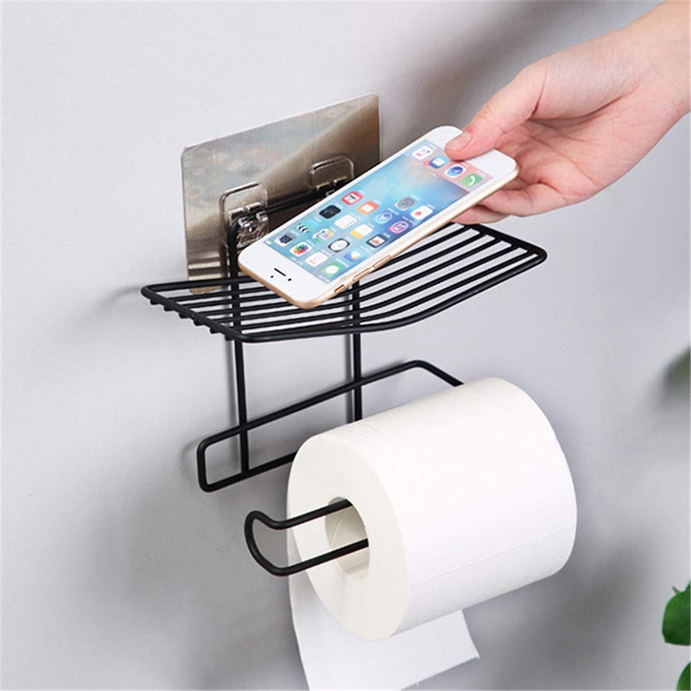 Gopendra Toilet Paper Holder Shelf Tissue Roll Towel Storage Rack