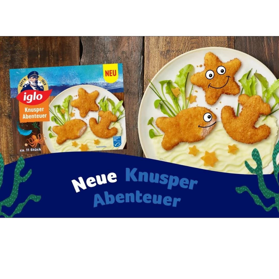 Iglo Knusper-Fisch 352 Gramm x 3 STÜCK [Frischegarantie]