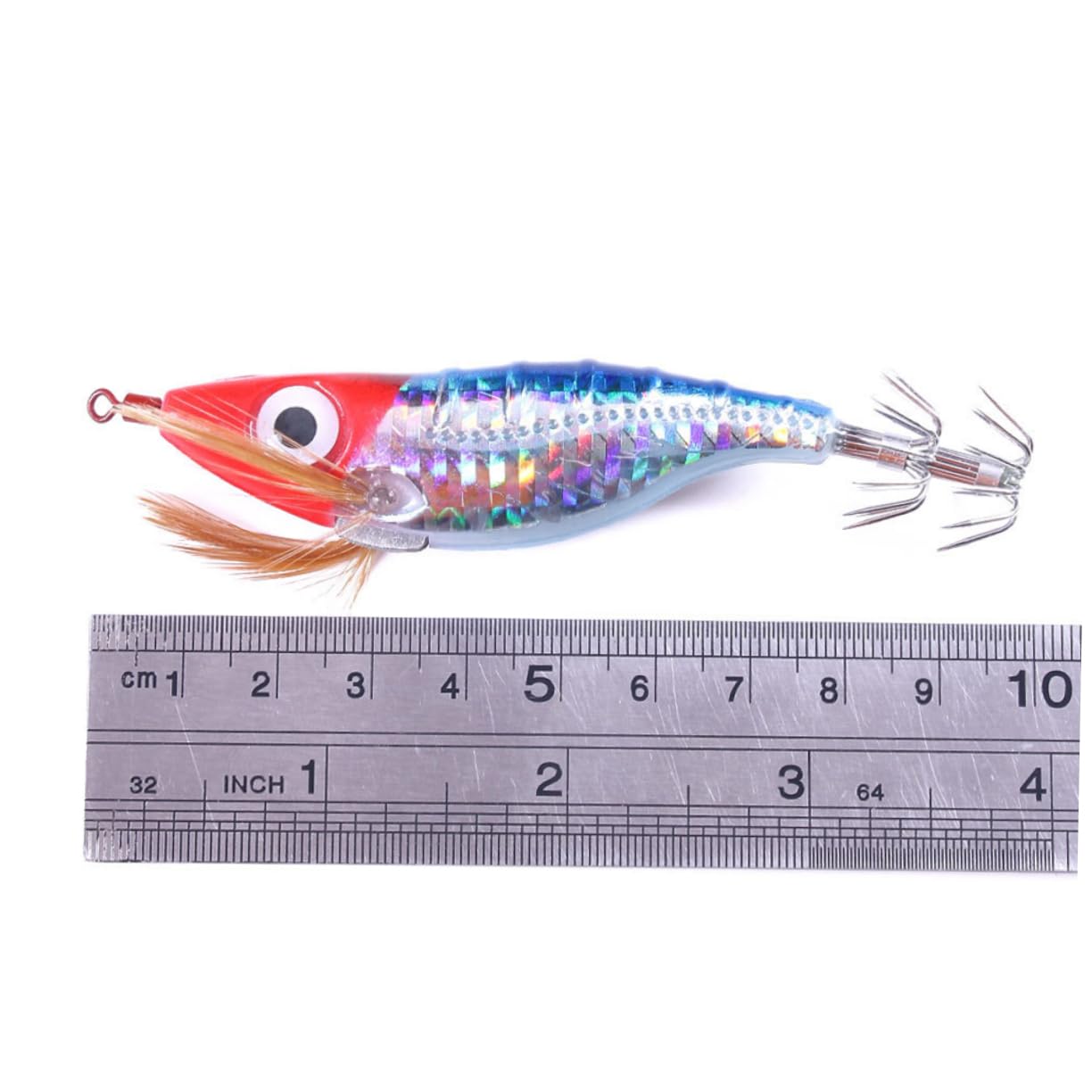 Pesca Luminose a Forma di Gamberetto in Metallo Nero, Leggere e Facili da Conservare, Confezione da 10 per Pesca All'aperto di Persici da Stagno
