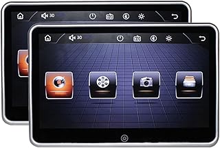 Suporte para montagem de encosto de cabeça para DVD Player Encosto de cabeça do carro Monitor HD LCD Tela sensível ao toque MP5 Reprodutor de vídeo do carro Multimídia Visor do banco traseiro Bluetoot