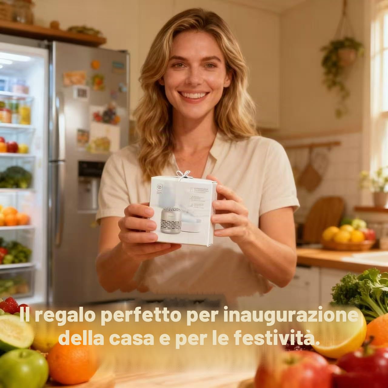 HOMIKE Deodorante per frigorifero, elimina gli odori, dura fino a 10 anni per auto, armadio, scarpe e congelatore, supera bicarbonato di sodio e carbone attivo