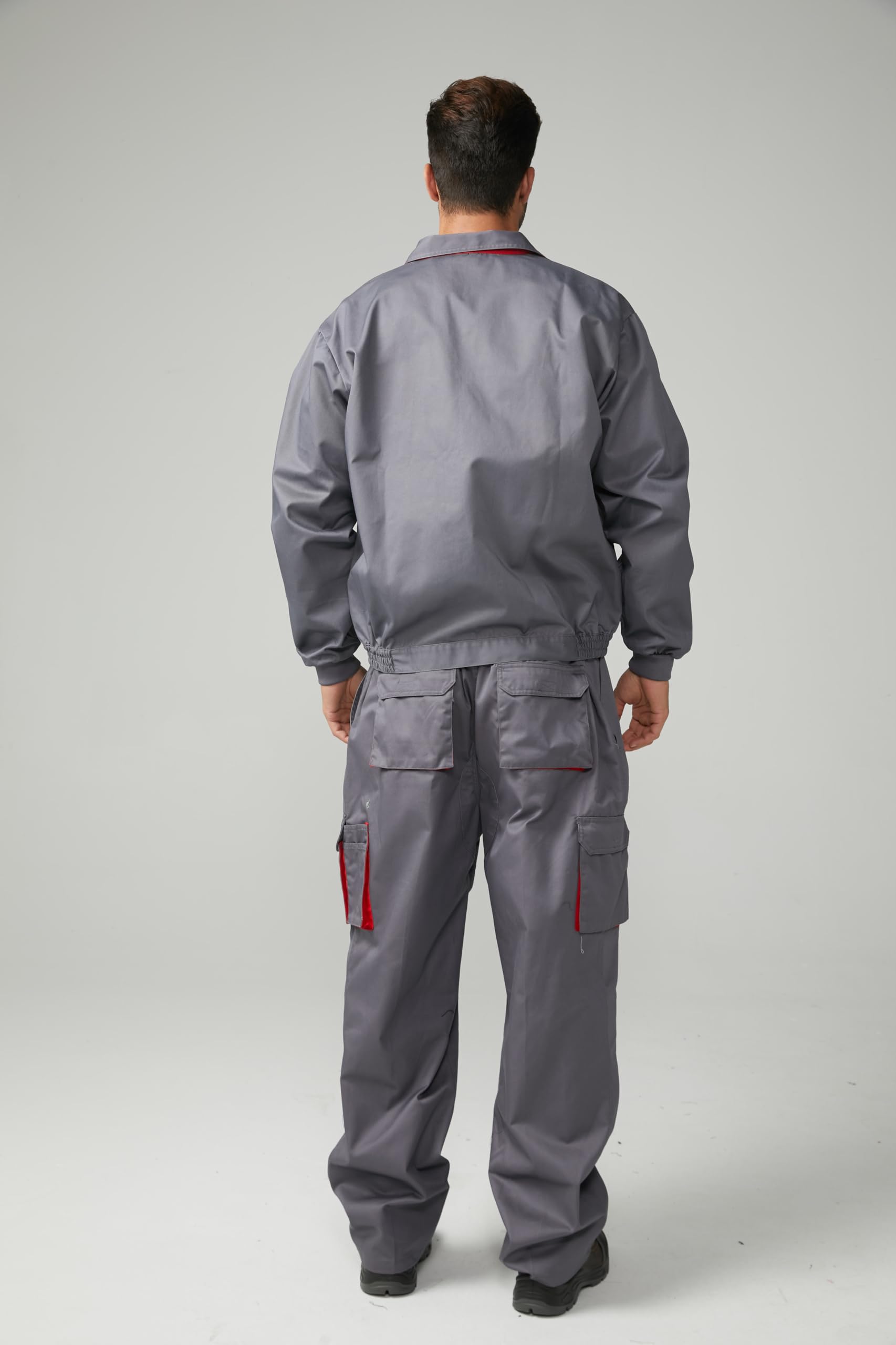 Chaqueta Trabajo Multibolsillos Profesional Industria Construccion Seguridad Cremallera Velcro Serie 884