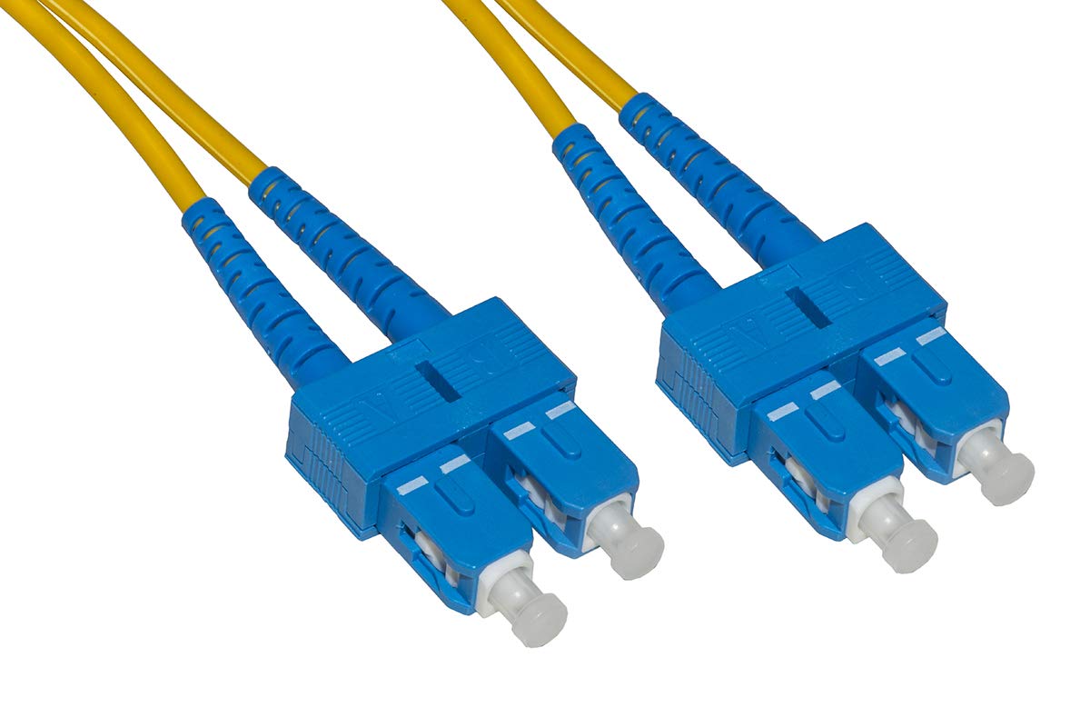 LINK FIBER OPTIC CABLE SC TO SC SINGLEMODE DUPLEX 9/125 MT.50, gelb