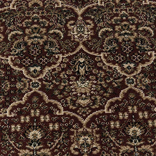 Carpetsale24 Orientteppich Kurzflor Orientalischer Teppich, Klassisch Oriental Ornament Design, Rechteckig, rot Farbe… – Bild 8