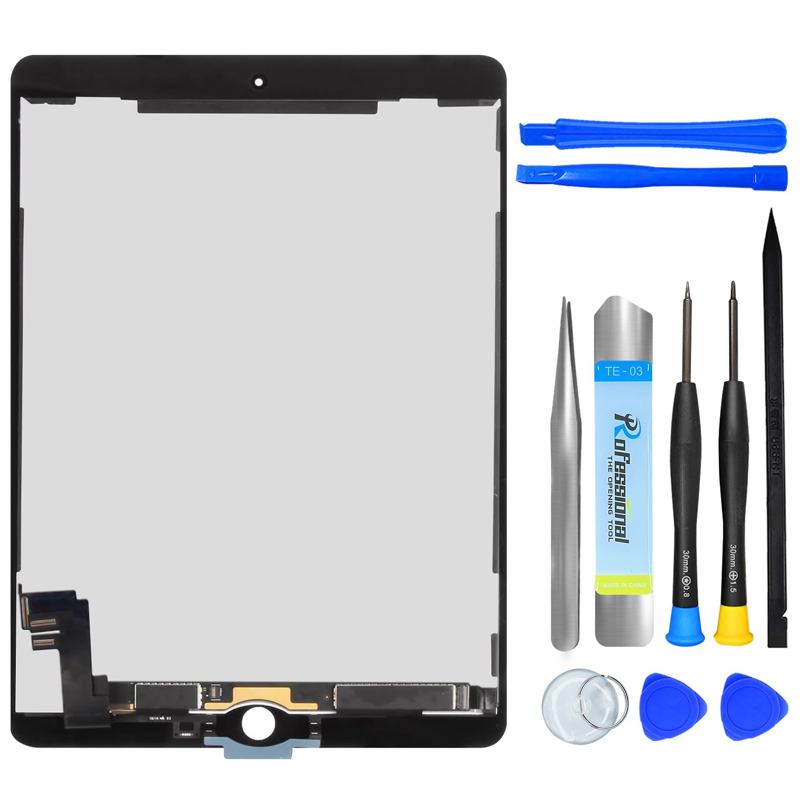Écran Tactile LCD de Remplacement iPad Air 2 A1566 A1567 9,7 Pouces 2014 Blanc avec Outils