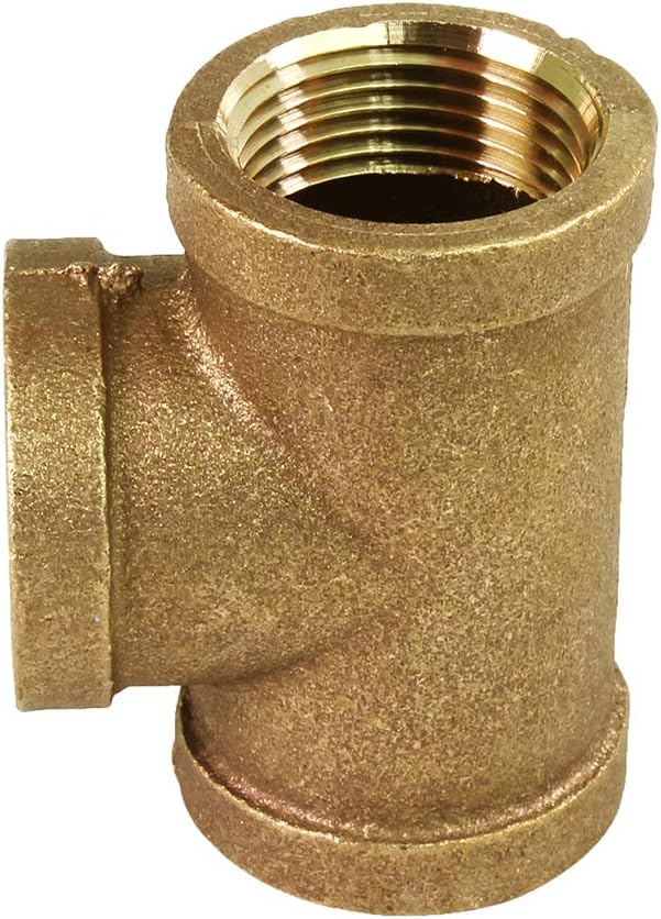Supply Giant CSUF0034 3/4''-Inch Brass Tee Pipe Fitting