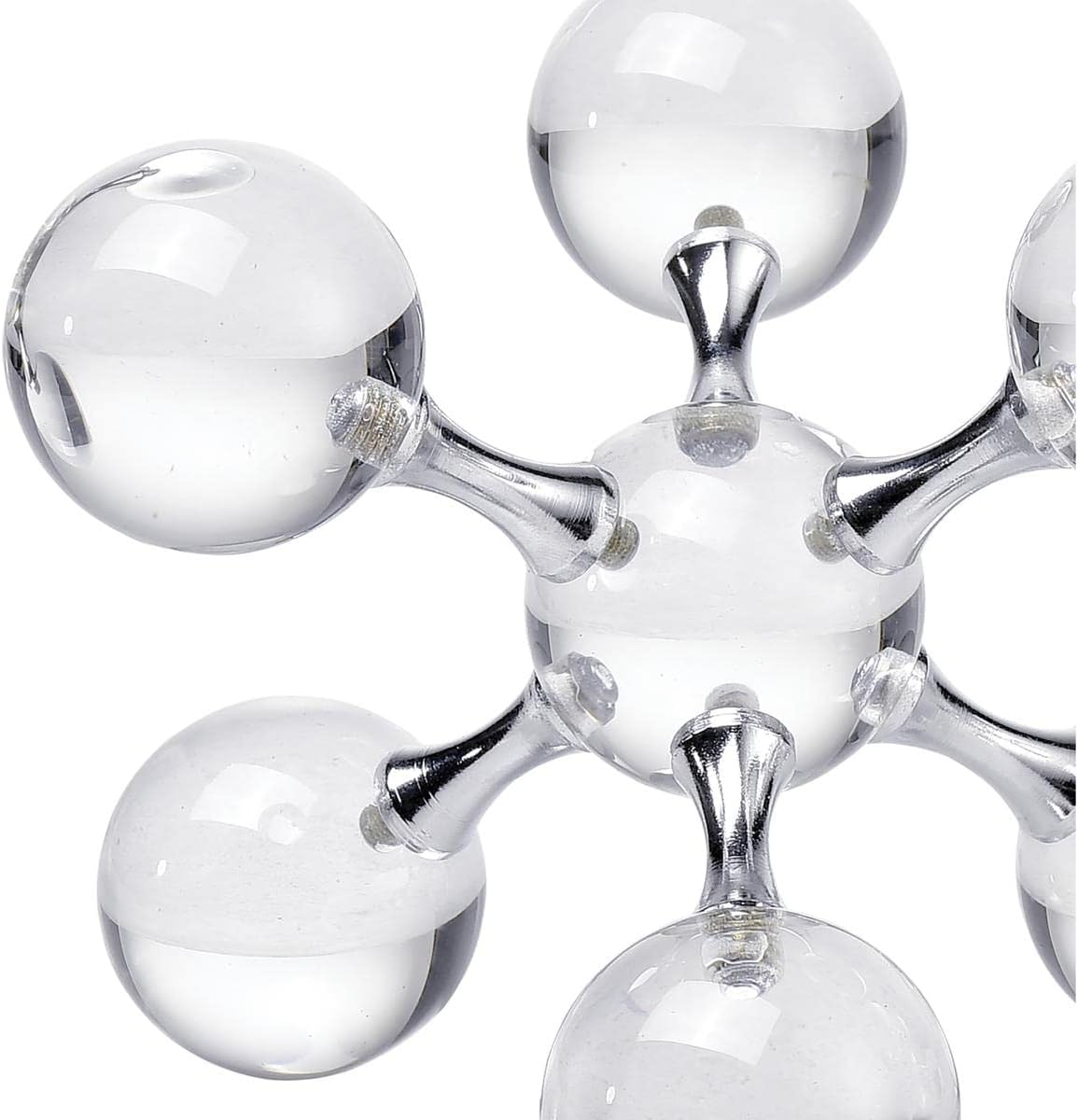Elk Home Jumble Jacks Bookends in Clear and Chrome 5x5x5
