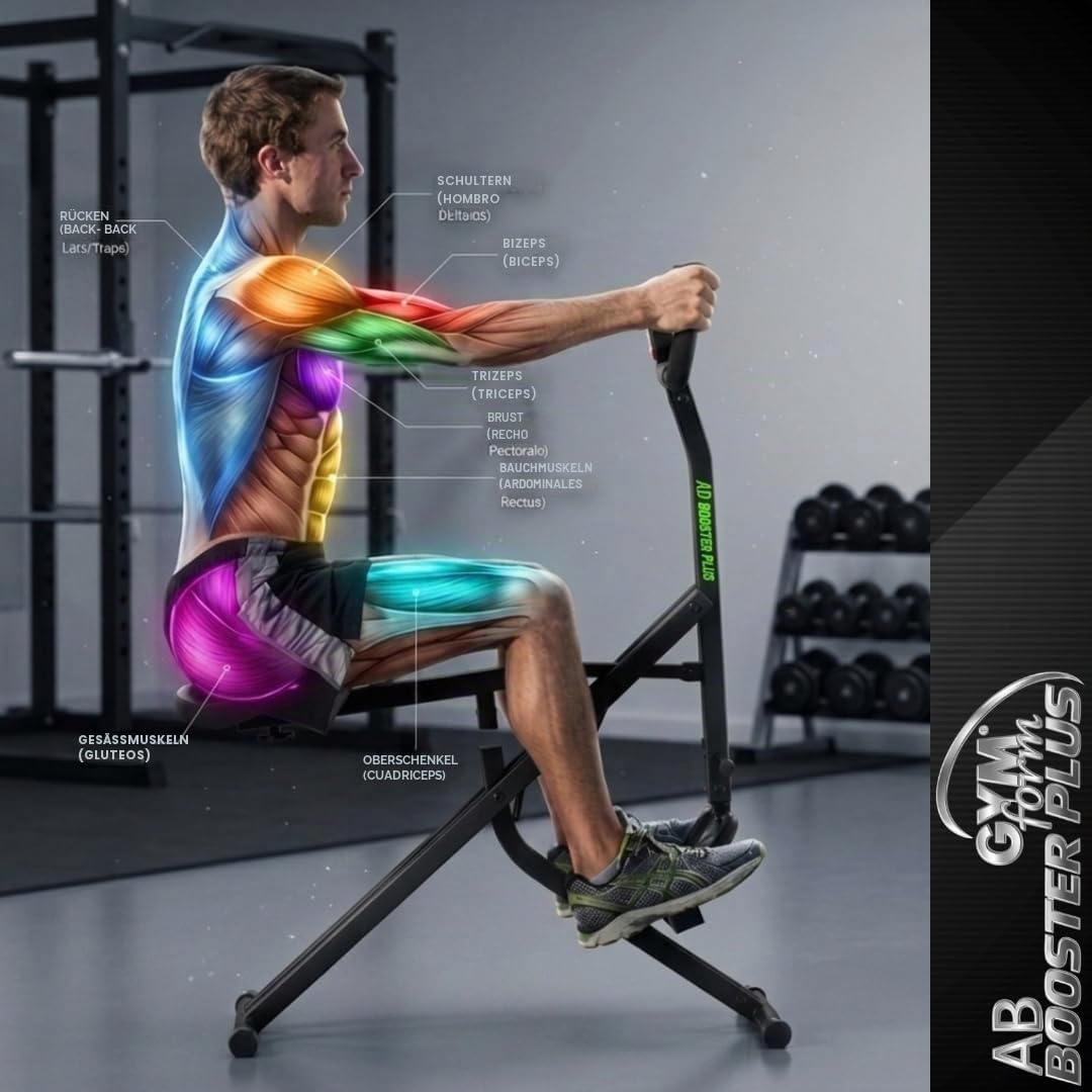 BEST DIRECT GYMFORM AB Booster, komplettes Krafttrainingsgerät, Cardio, Fitness zu Hause, multifunktionales Aerobic-Gerät