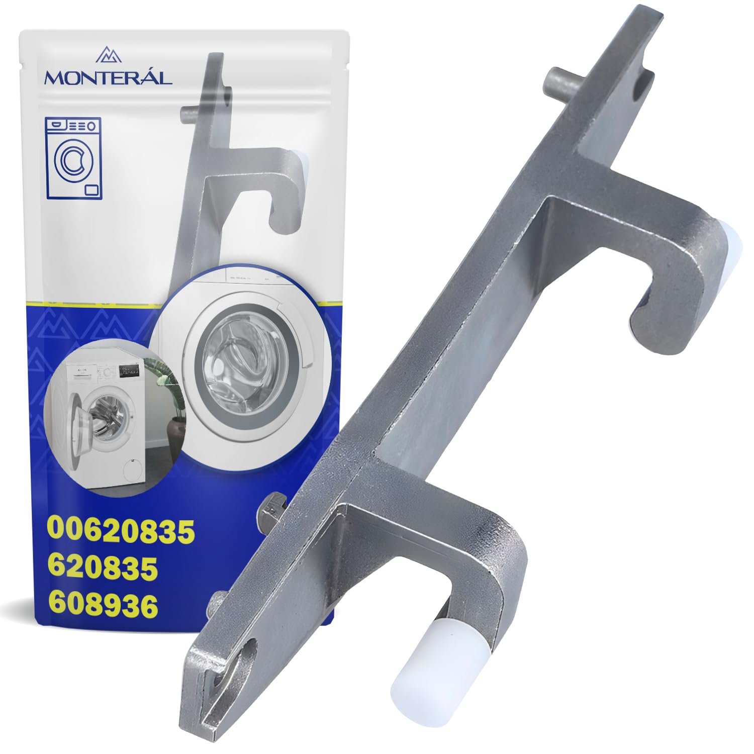Bisagra Lavadora con Código Original 00620835 620835 00741935 741935 para Bosch para Balay para Constructa para Siemens para Neff - Garantía de 10 Años - MONTERAL