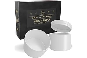 True Candle 24x Premium Matte White Candle Tin | Ideal for Candle Making