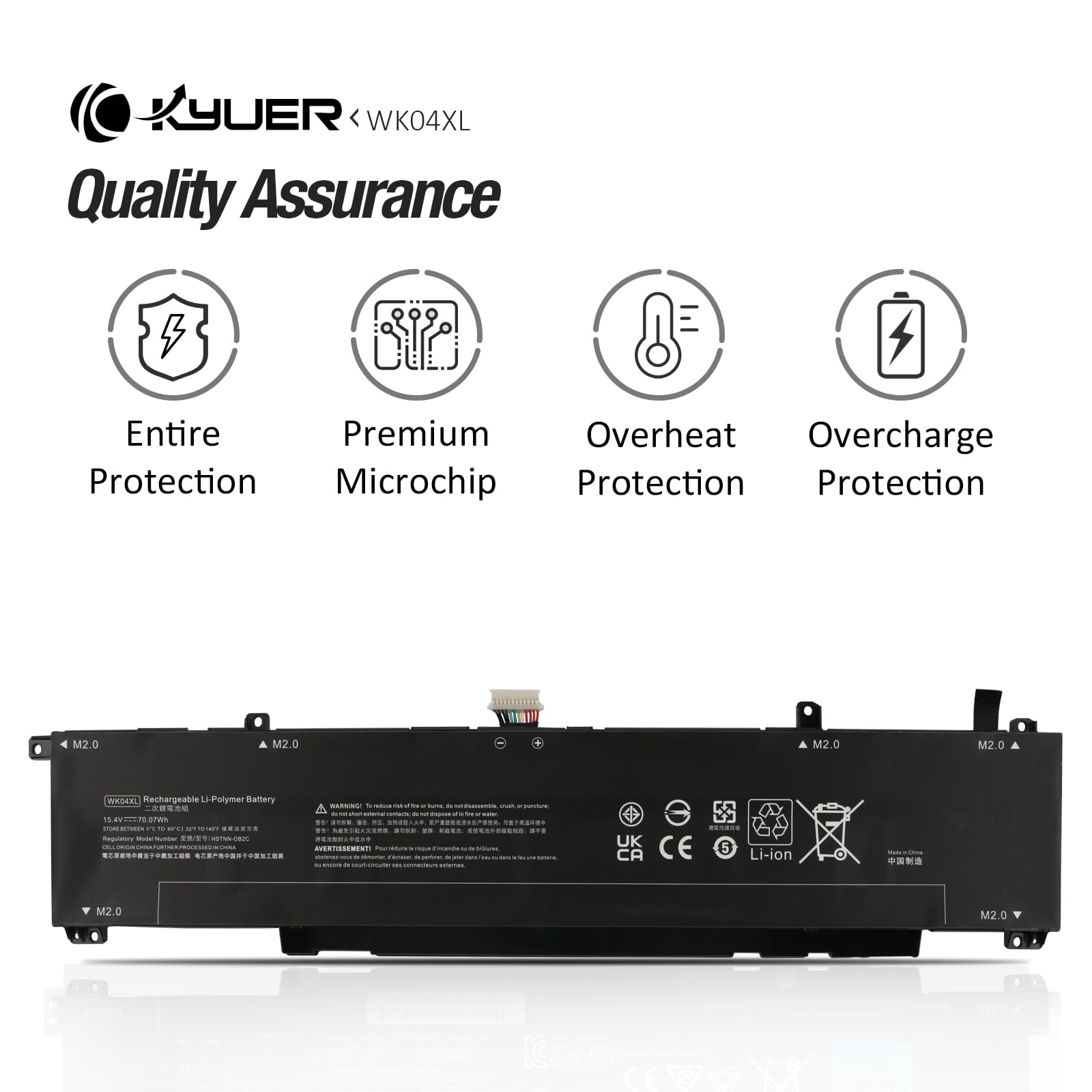 WK04XL Batteria per HP Victus 15-fa 16-d 16-e 16-s 16-s0000 16-d0000 16-e0000 15-fa0000 Omen 16-b 16-c 16-n 16-b0000 16-c0000 15-fa0002sf 15-fa0002ng 15-fa0003sf fa0004ns fa0005nl fa0006sf fa0009nt