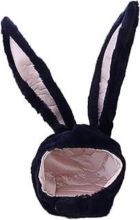 Cappelli per Costume da Donna con Cappuccio per Orecchie da Coniglio in Peluche Caldo Morbido e Accogliente By WUDUBE