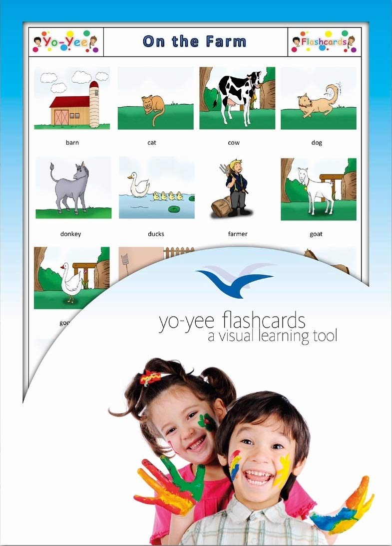 Amazon.com: Yo-Yee Flashcards - Farm and Ranch Animal Flash Cards - English  Vocabulary Picture Cards for Toddlers, Kids, Children and Adults : Toys &  Games