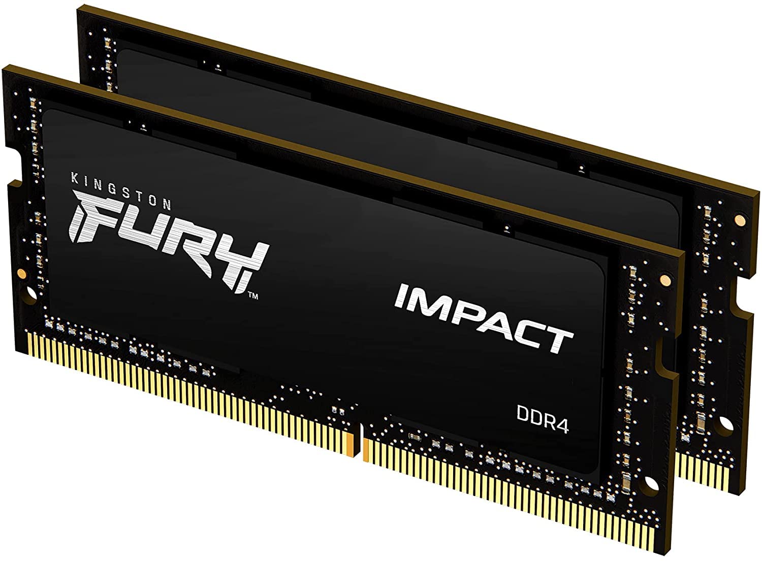 Kingston FURY Impact 32GB (2x16GB) 3200MHz DDR4 CL20 Mémoire d’ordinateur Portable Kit de 2 KF432S20IB1K2/32