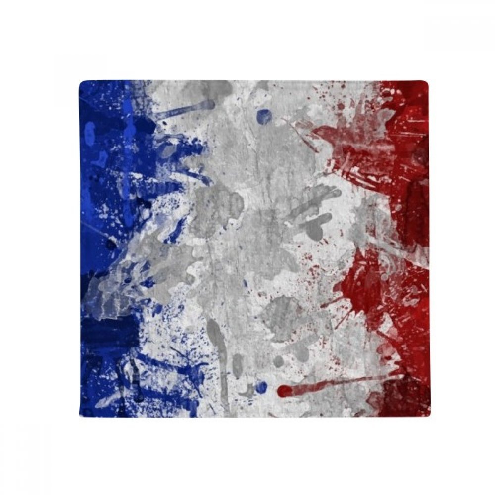 Drapeau de la France tapis de sol 50x50cm antidérapant pour cuisine et salon