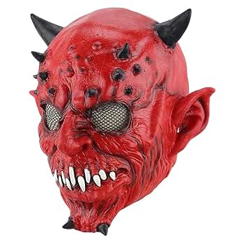 ピンクデーモン　魔神　ホラー　マスク　アートトイ　デザイナーズトイ Amazon.co.jp: GALsor ホラー 魔女 マスク 魔女 おばあちゃん