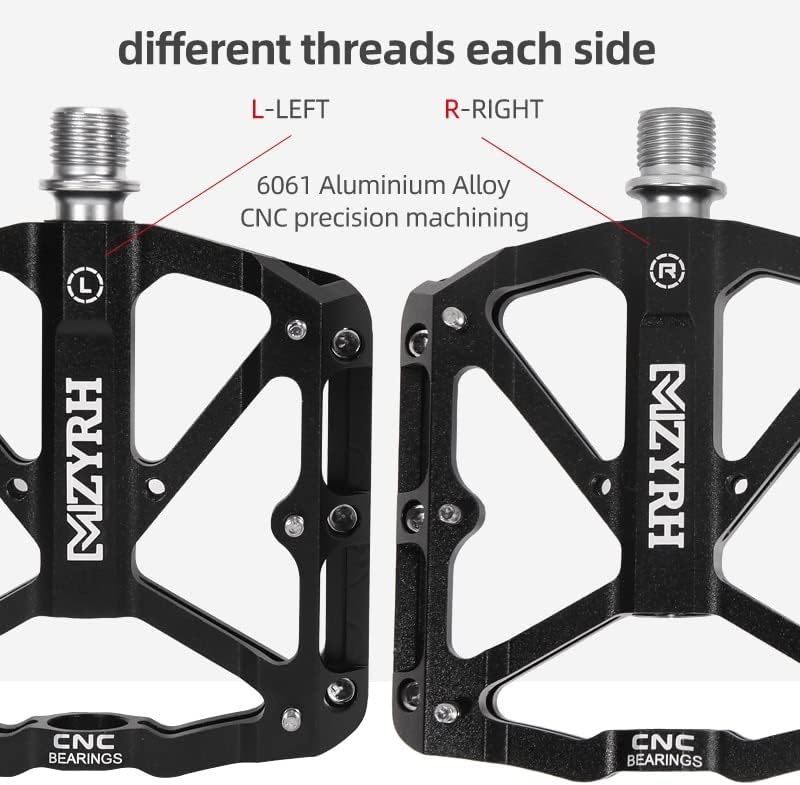 Miniatura 5 de Bike Pedals Bicycle Pedal 3 Bearings Non-Slip MTB Pedals Aluminum Alloy Bike Pedals Applicable Waterproof Bike Accessories Mountain Bike Pedals