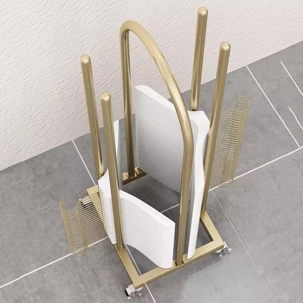 Kleiderbügelstapler, Kleiderständer Wäscheraumspezifischer Kleiderbügelständer Metall Schmiedeeisen Kleiderbügel-Aufbewahrungsbox mit großer Kapazität(Silver,35x30x100cm)