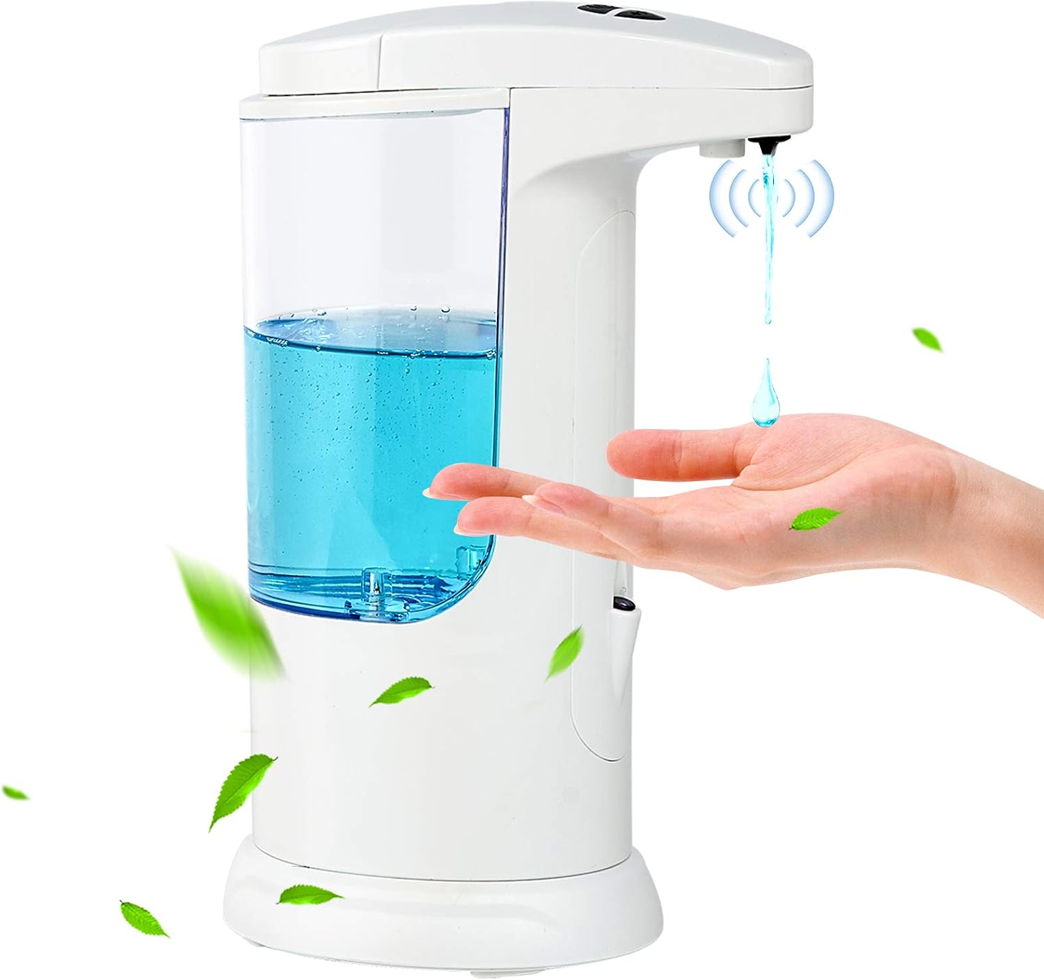 vplus Automatic Soap Dispenser,Touchless Automatic Soap Dispenser, Dish Hands-Free Auto Soap Dispenser with 3 Levels Dispensing Volume Suitable for Kitchen/Bathroom/Hotel/Hospital (370ml/13oz)