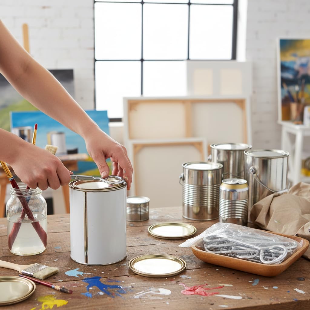 Fafeicy Paint Can Lid Opener, 24 Pack Metal Steel Manual Opening Tool for Paint Buckets, Latex Paint Cans, Beer Jar, Tin