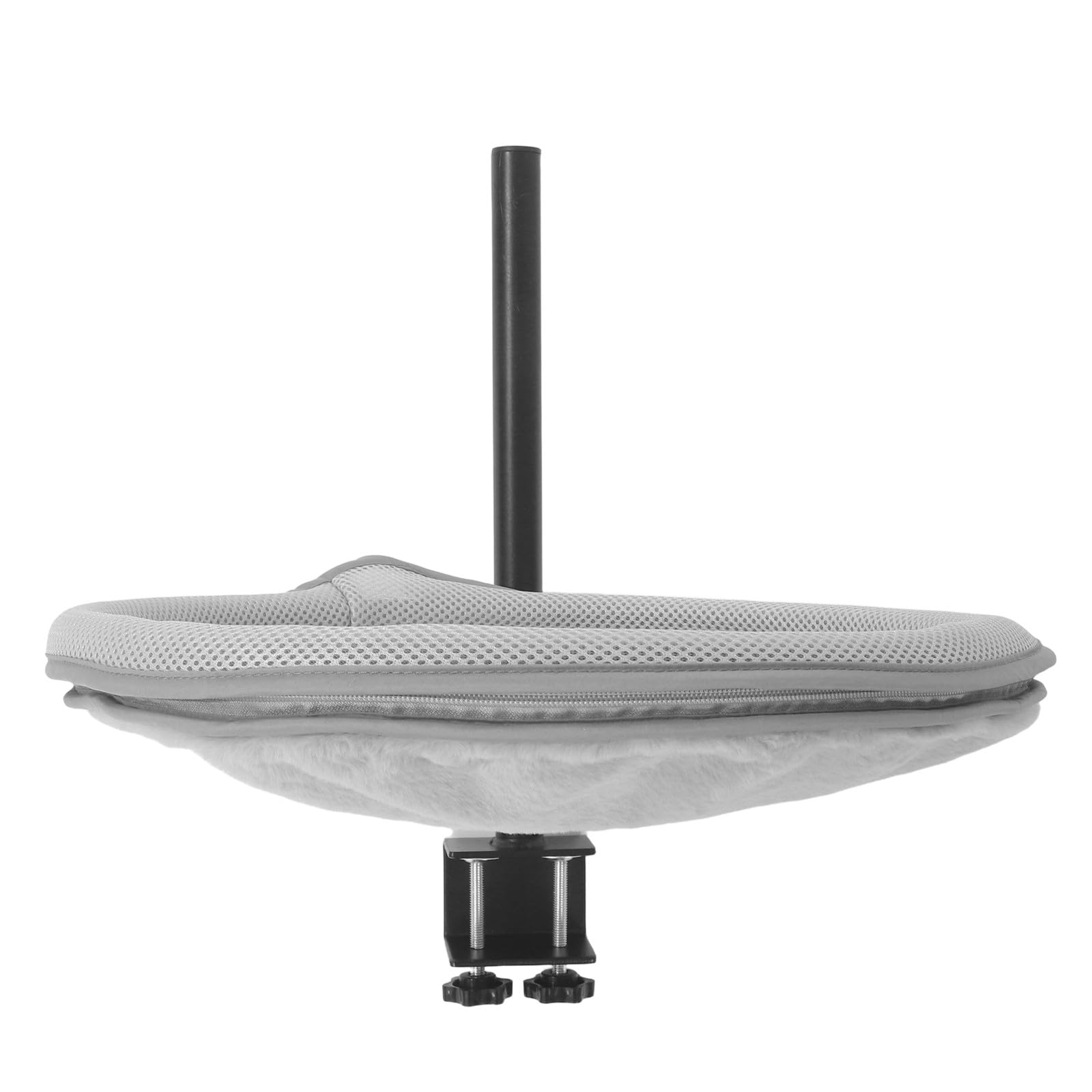 Lit pour chat réglable Toyvian en métal avec bord incurvé pour bureau