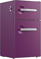 Vista 3 de Frigidaire, 3.1 Cu. Ft. 2 Door Retro Series Compact Refrigerator, Built-In Side Bottle Opener, Purple