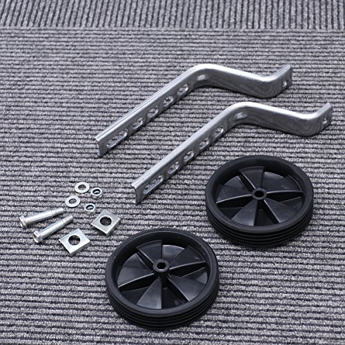 Ruedas de Entrenamiento Universales porosas de 12-20 pulgadas para bicicleta, ruedas auxiliares negras miniatura 5