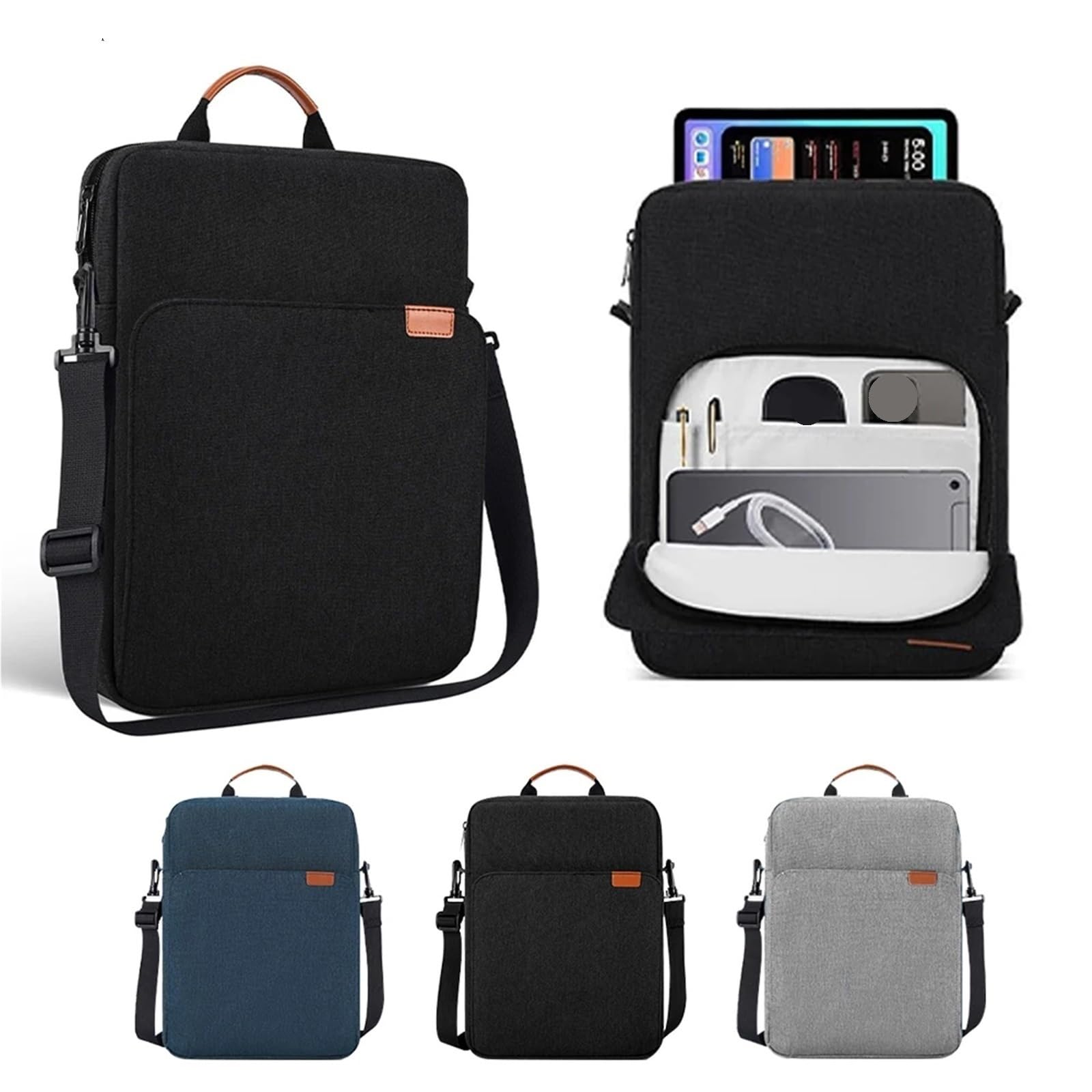 Bolsa Blanda De Tableta Bolsa for Tableta, Funda portátil, Funda for Tableta, Funda for teléfono, Funda Protectora a Prueba de Golpes(Grey,12.4-13.3 Inch)