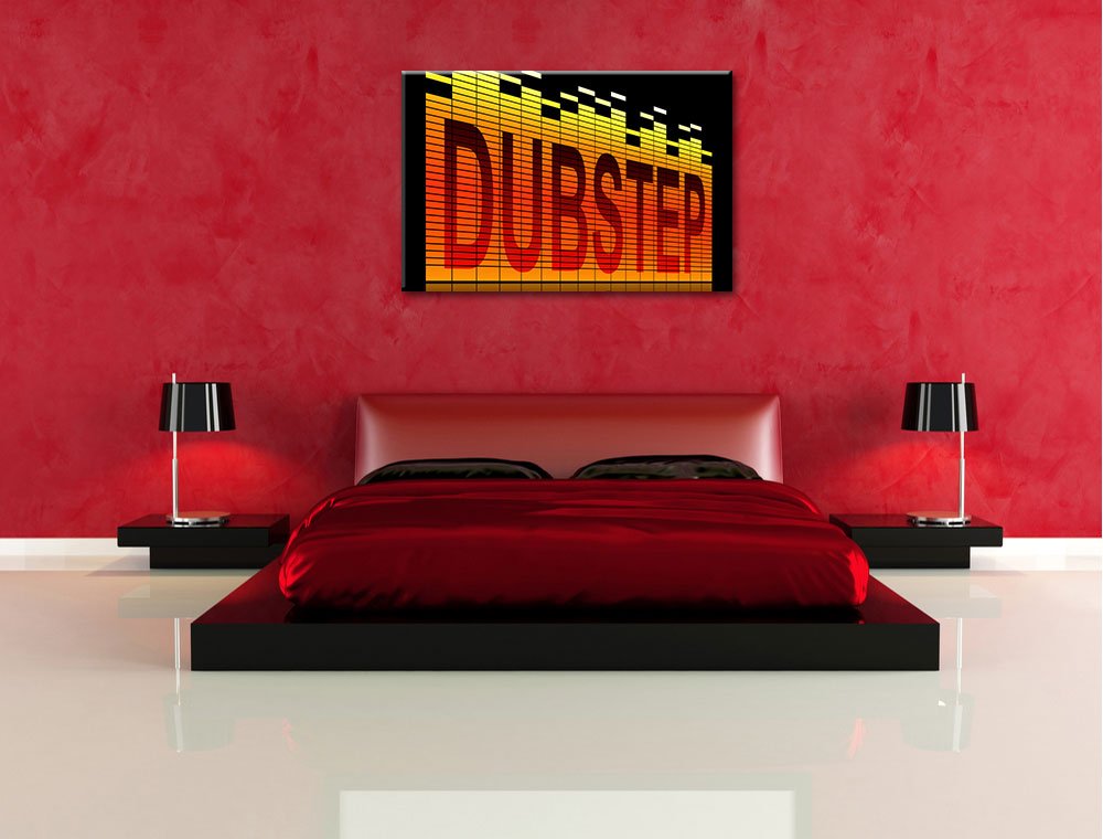 InstyleArt Dubstep Electro Musica Stampa su Tela 120x80 cm Artistica murale