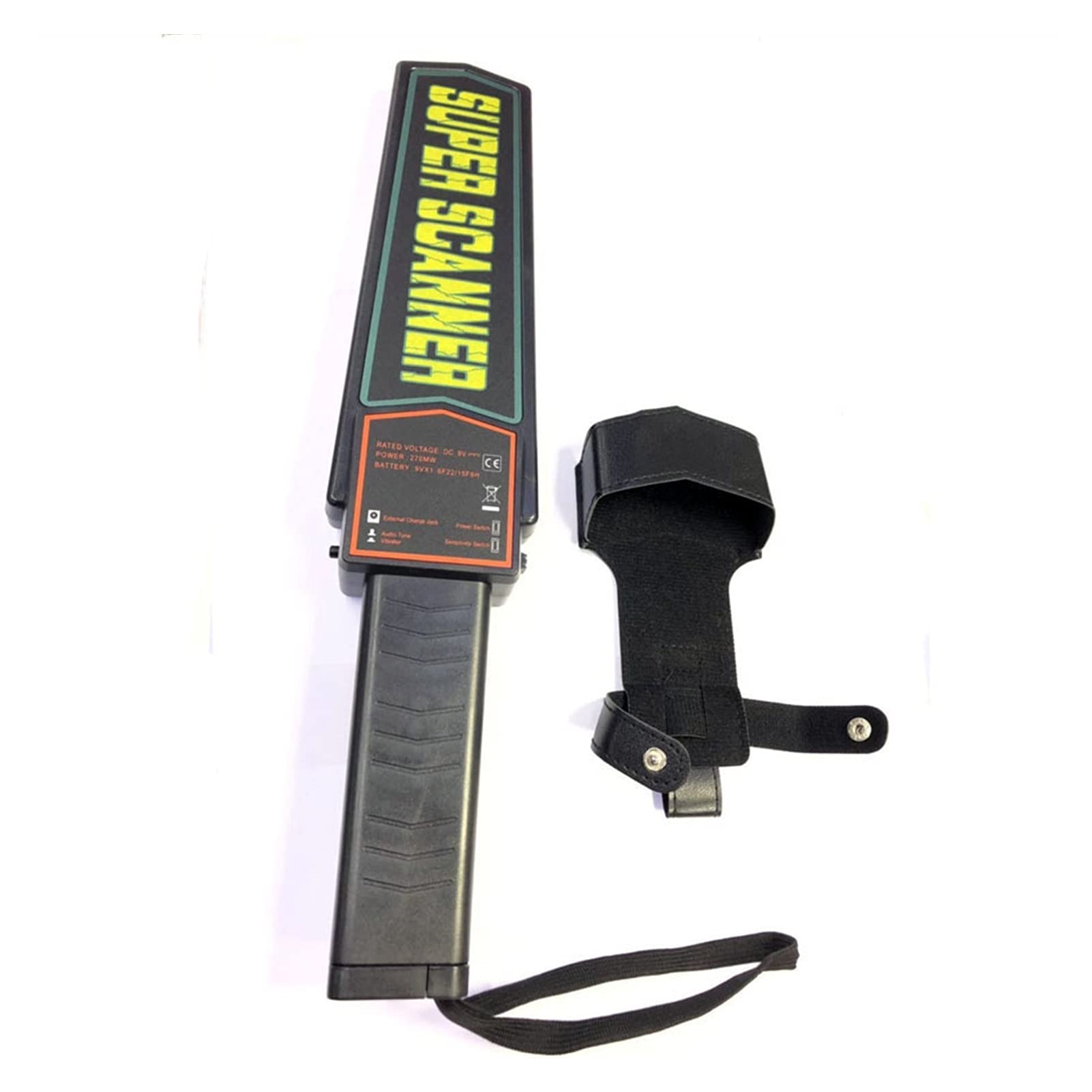Cfwwsaq One Color Metal Detector, Handheld Metal Detector Detector Rod School Security Check