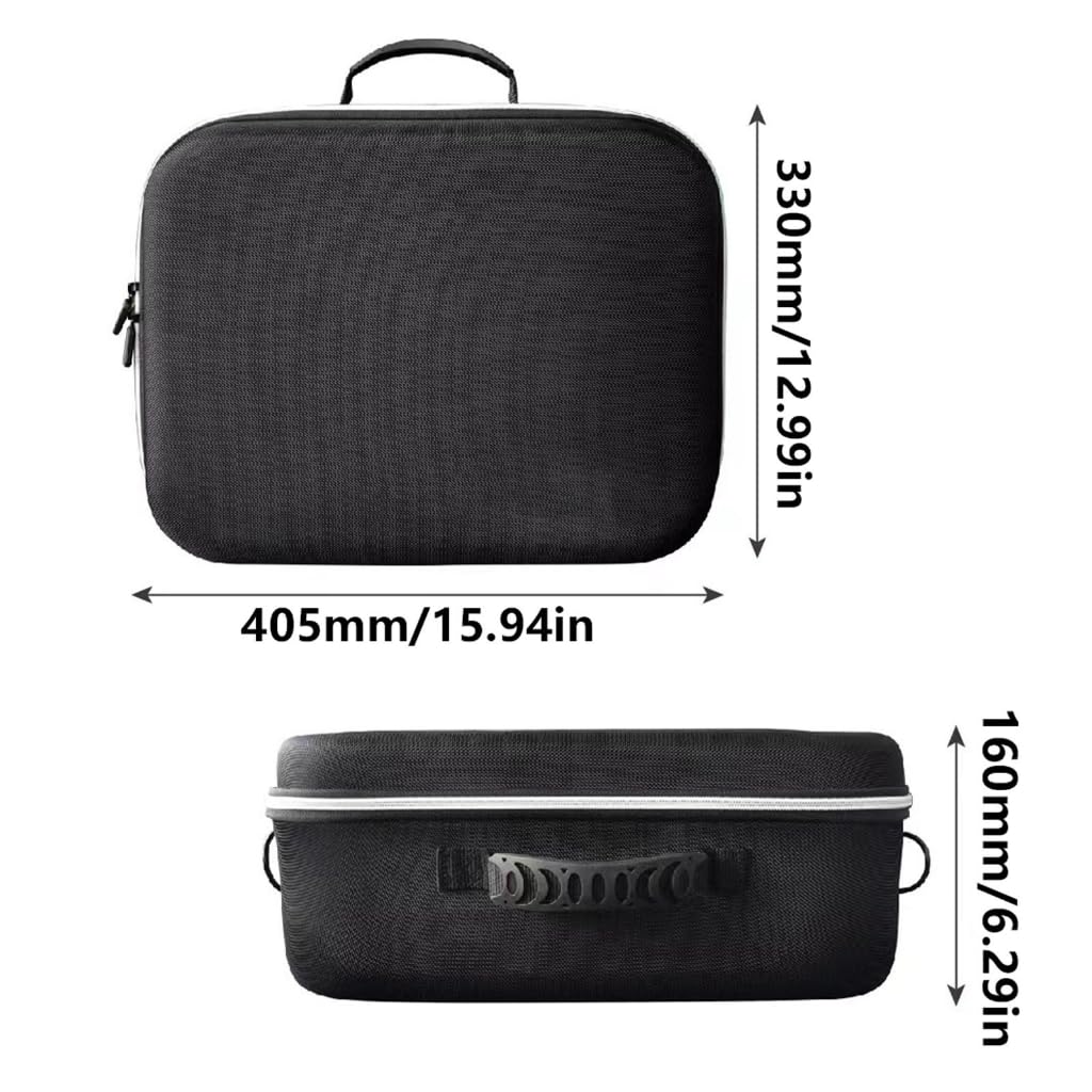 Funda rígida con correa de hombro desmontable, funda de transporte de viaje a prueba de golpes para gafas y asa, como se muestra, Organizador de bolsas