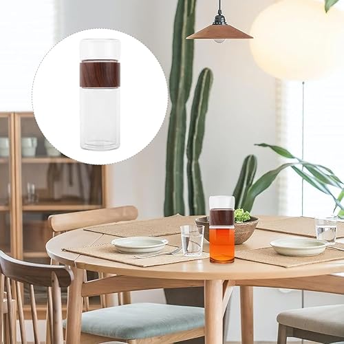 Miniatura 4 de Botella de té de vidrio con infusor de 10.1 fl oz, infusor de té portátil, colador de té de vidrio, vaso de té a prueba de fugas, vaso para viajes