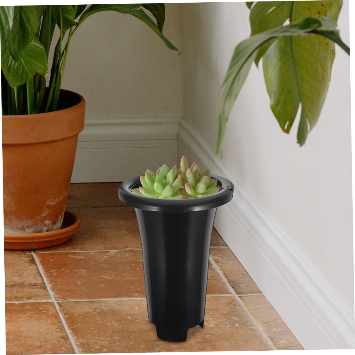10pièces Pots De Plastique pour Orchidées Pots De Culture Respirants avec Drainage Idéaux pour Jardinage Intérieur Et Extérieur