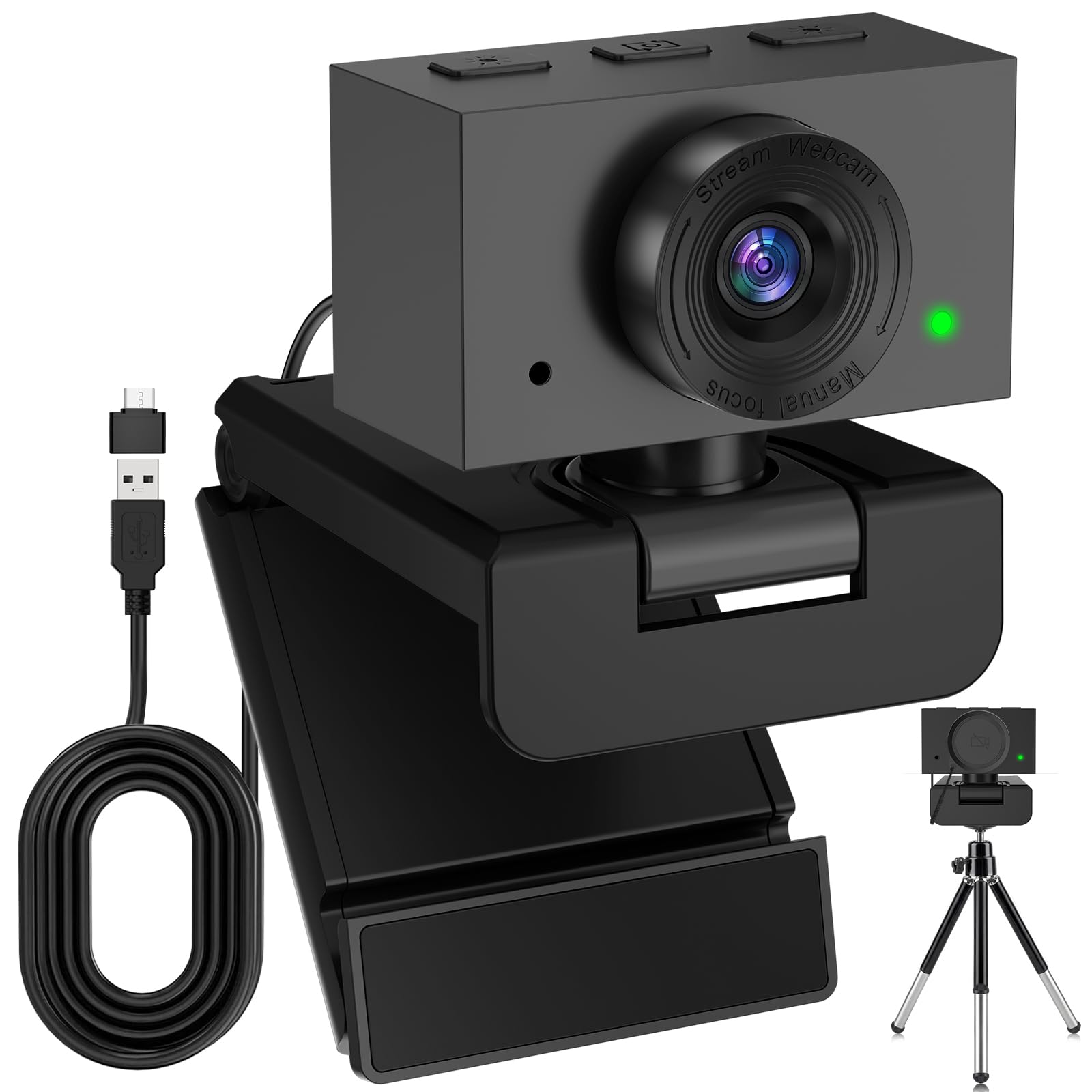Webcam per PC, 1080 Streaming Camera