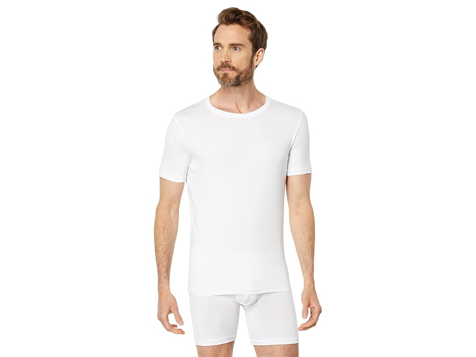 Spanx for Men Cotton Modal Crew (Bright White NEW) Men's Clothing INTERNATIONAL SHIPPING