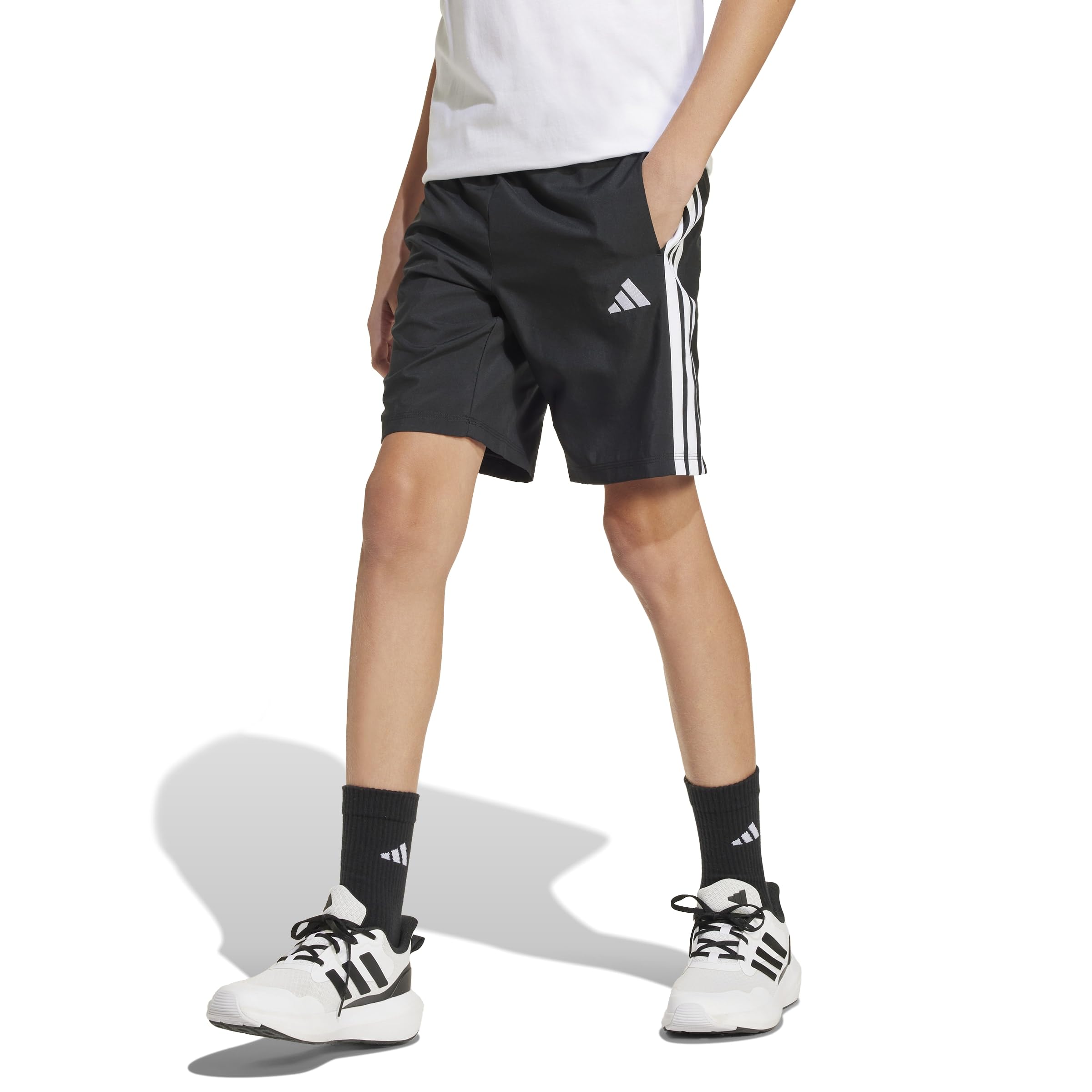 adidas Unisex - Bambini e Ragazzi Essentials Climacool Stripes Shorts