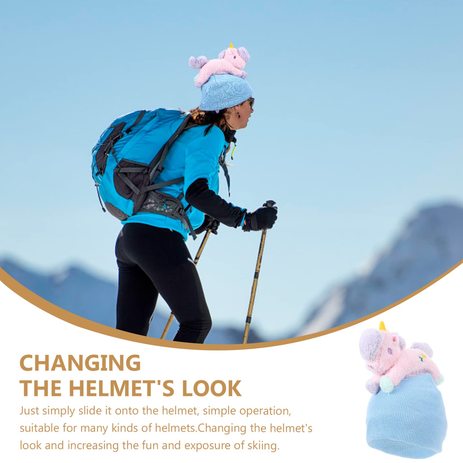 BESPORTBLE 2pièces Housse De Casque De Ski Lavable Couvercle Et Personnalisé pour Casque De Neige Accessoire Hiver Élastique